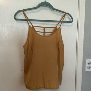 Mustard yellow chiffon top